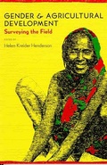 Cover: Gender and Agricultural Development - University of Arizona Press