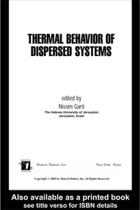 Abbildung von: Thermal Behavior of Dispersed Systems - CRC Press