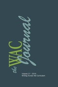 Cover: WAC Journal 27 (Fall 2016) - Parlor Press