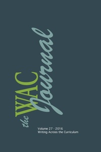 Enlarge image Cover: WAC Journal 27 (Fall 2016) - Parlor Press