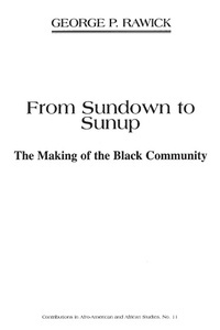 Abbildung von: From Sundown to Sunup - Praeger Publishers Inc