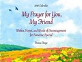 Cover: 2018 Calendar: My Prayer for You, My Friend, 9" X 12" - Blue Mountain Arts
