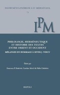 Cover: Philologie, Hermeneutique Et Histoire Des Textes Entre Orient Et Occident - Brepols N.V.