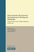 Cover: Ordo et Sanctitas: The Franciscan Spiritual Journey in Theology and Hagiography - Brill