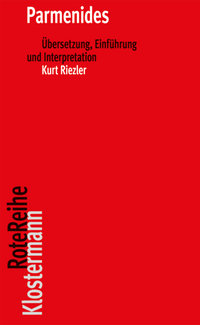 Abbildung von: Parmenides - Vittorio Klostermann Verlag