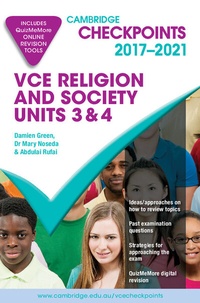 Abbildung von: Cambridge Checkpoints VCE Religion and Society Units 3&4 2017-21 - Cambridge University Press