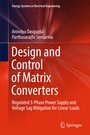 Cover: Design and Control of Matrix Converters - Springer