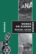 Cover: Words on Screen - Columbia University Press