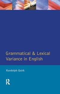 Abbildung von: Grammatical and Lexical Variance in English - Routledge