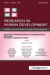 Enlarge image Cover: Contextual Influences on Life Span/life Course - Routledge