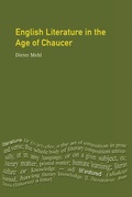 Cover: English Literature in the Age of Chaucer - Routledge