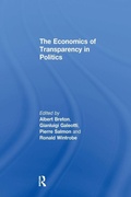 Cover: The Economics of Transparency in Politics - Routledge