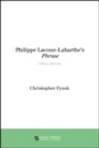 Cover: Philippe Lacoue-Labarthe's Phrase - De Gruyter