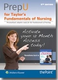 Cover: PrepU for Taylor's Fundamentals of Nursing - Lippincott Williams and Wilkins