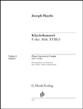 Cover: Joseph Haydn - Klavierkonzert (Cembalo) F-dur Hob. XVIII:3 - Henle, G&uuml;nter