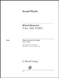 Cover: Joseph Haydn - Klavierkonzert (Cembalo) F-dur Hob. XVIII:3 - Henle, G&uuml;nter