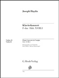 Cover: Joseph Haydn - Klavierkonzert (Cembalo) F-dur Hob. XVIII:3 - Henle, G&uuml;nter