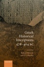 Cover: Greek Historical Inscriptions 478-404 BC - Oxford University Press