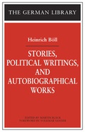 Cover: Stories, Political Writings and Autobiographical Works - Continuum International Publishing Group Ltd.