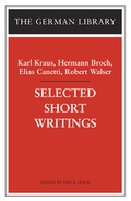 Cover: Karl Kraus, Hermann Broch, Elias Canetti, and Robert Walser - Continuum International Publishing Group Ltd.