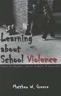 Cover: Learning about School Violence - Peter Lang Verlag