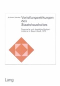 Bild: Verteilungswirkungen des Staatshaushaltes - Peter Lang Verlag