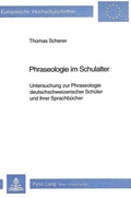 Cover: Phraseologie im Schulalter - Peter Lang Verlag