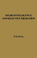 Cover: Negro Intelligence and Selective Migration - Praeger Publishers Inc