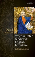 Cover: Voice in Later Medieval English Literature - OUP eBook
