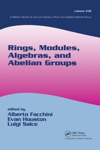 Abbildung von: Rings, Modules, Algebras, and Abelian Groups - CRC Press