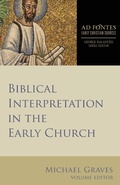 Cover: Biblical Interpretation in the Early Church - Fortress Press,U.S.