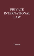 Bild: Private International Law. - Praeger Publishers Inc