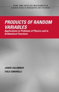 Enlarge image Cover: Products of Random Variables - CRC Press