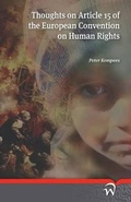 Cover: Thoughts on Article 15 of the European Convention on Human Rights - Wolf Legal Publishers
