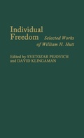 Cover: Individual Freedom - Praeger Publishers Inc