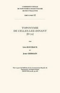 Abbildung von: Toponymie de Celles-lez-Dinant [D 72] - Peeters Publishers