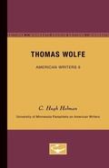 Cover: Thomas Wolfe - American Writers 6 - University of Minnesota Press