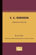 Cover: E.a. Robinson - American Writers 17 - University of Minnesota Press