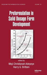 Enlarge image Cover: Preformulation in Solid Dosage Form Development - CRC Press
