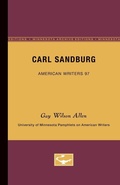 Cover: Carl Sandburg - American Writers 97 - University of Minnesota Press