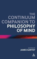 Cover: The Continuum Companion to Philosophy of Mind - Continuum Publishing Corporation
