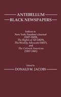 Abbildung von: Antebellum Black Newspapers - Greenwood Press