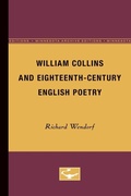 Cover: William Collins and Eighteenth-Century English Poetry - University of Minnesota Press