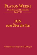 Cover: Ion oder &Uuml;ber die Ilias - Vandenhoeck & Ruprecht