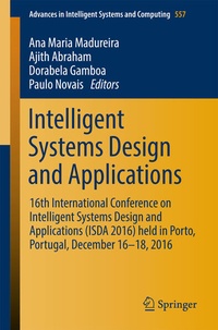 Enlarge image Cover: Intelligent Systems Design and Applications - Springer