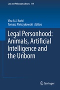 Cover: Legal Personhood: Animals, Artificial Intelligence and the Unborn - Springer