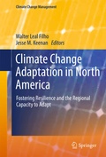 Cover: Climate Change Adaptation in North America - Springer