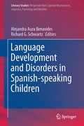 Cover: Language Development and Disorders in Spanish-speaking Children - Springer