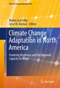 Cover: Climate Change Adaptation in North America - Springer