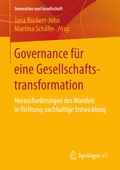Cover: Governance f&uuml;r eine Gesellschaftstransformation - Springer VS